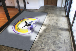 Benway School Rug 5.5 X 9.5 Rubber Backed Carpeted HD - The Personalized Doormats Company