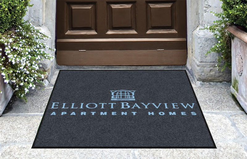 Elliott Bay View 3 X 3 Rubber Backed Carpeted HD - The Personalized Doormats Company