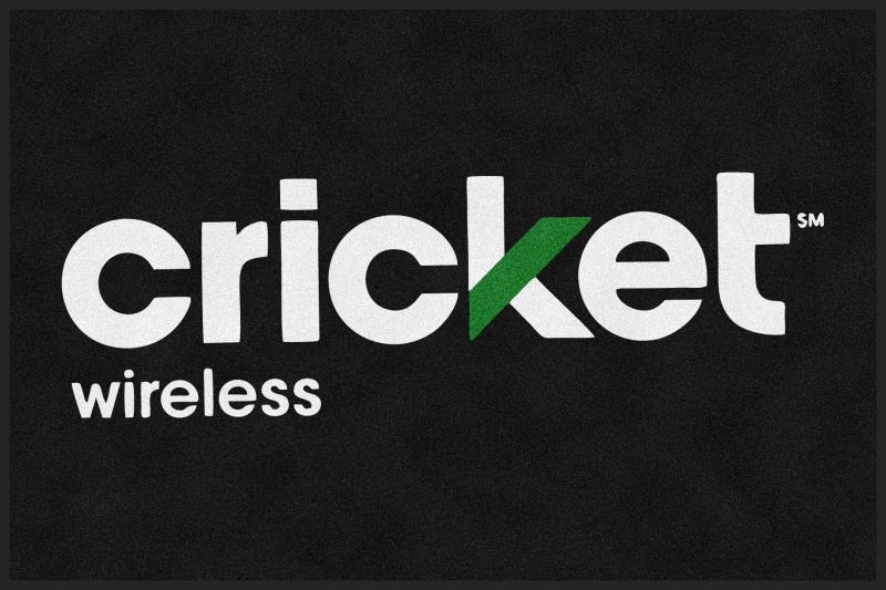 cricket wireless 4 X 6 Rubber Backed Carpeted HD - The Personalized Doormats Company