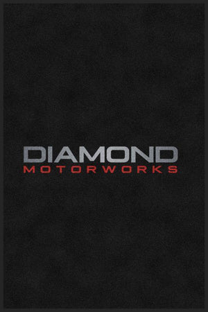 Diamond Motorworks 4 X 6 Rubber Backed Carpeted HD - The Personalized Doormats Company