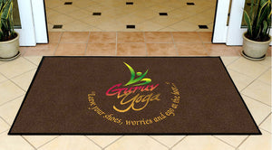 GURUV YOGA STUDIO 3 X 5 Rubber Backed Carpeted HD - The Personalized Doormats Company
