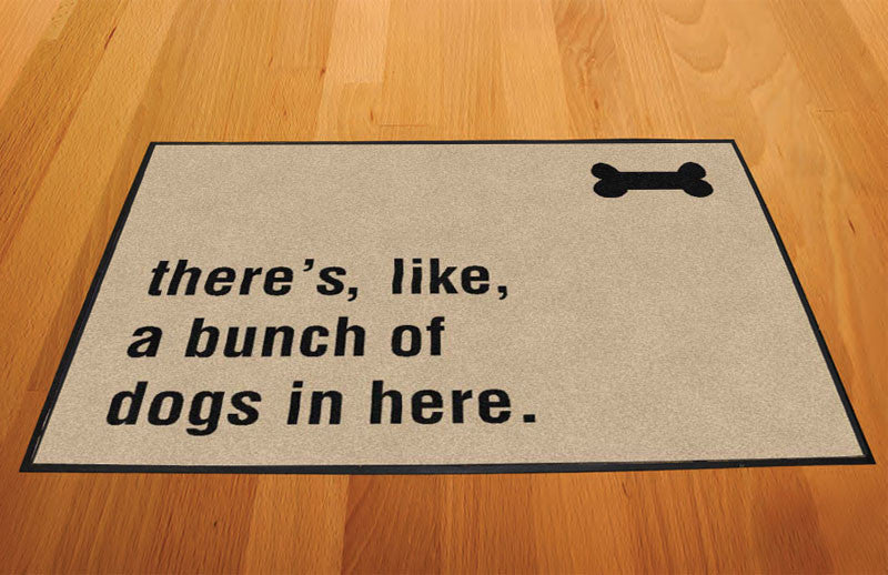 Dog doormat 2 X 3 Rubber Backed Carpeted HD - The Personalized Doormats Company