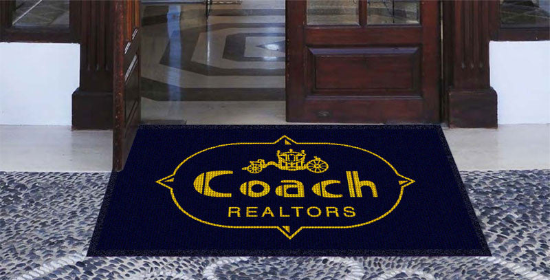 Coach Realtors 3 X 5 Waterhog Impressions - The Personalized Doormats Company