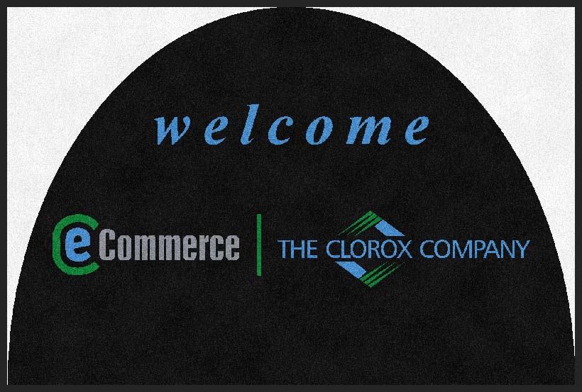 Clorox eCommerce 4 X 6 Rubber Backed Carpeted HD Half Round - The Personalized Doormats Company
