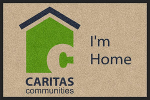 Caritas Communities 2 X 3 Rubber Backed Carpeted HD - The Personalized Doormats Company