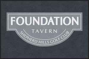 Foundation Tavern 4 X 6 Rubber Backed Carpeted HD - The Personalized Doormats Company