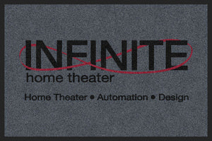 Infinite Home Theater 2 X 3 Rubber Backed Carpeted HD - The Personalized Doormats Company