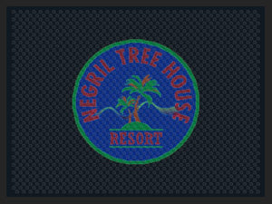 Negril Treehouse Full Rubber Blue Circle