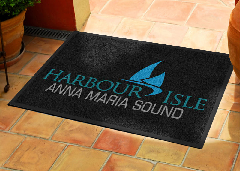 Harbour Isle 2 X 3 Rubber Backed Carpeted - The Personalized Doormats Company
