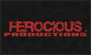 Ferocious productions 3 X 5 Rubber Backed Carpeted HD - The Personalized Doormats Company
