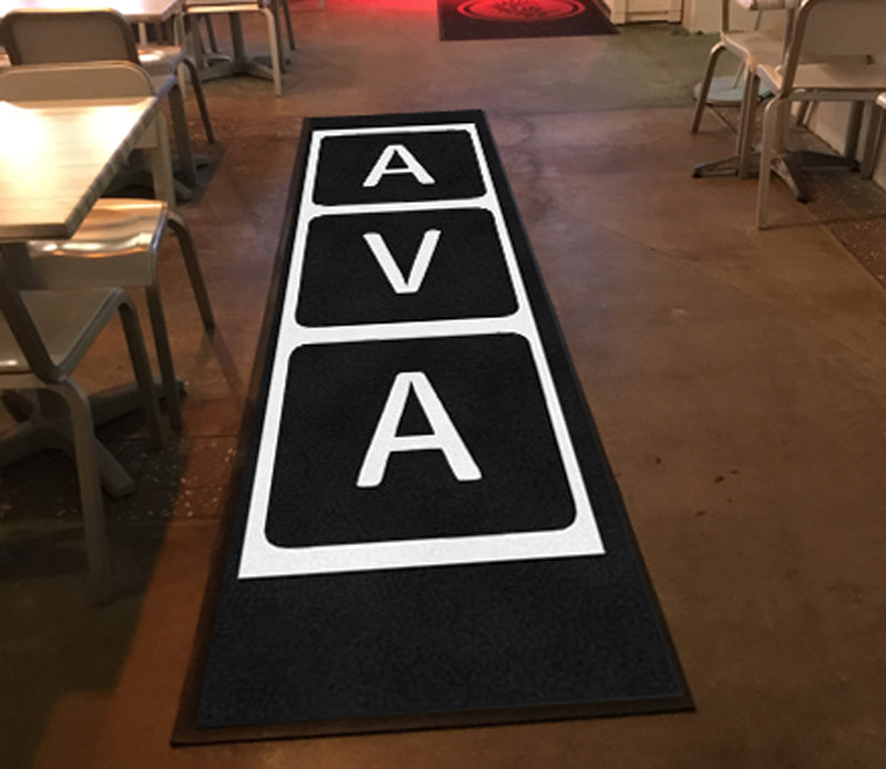 AVA 3 X 10 Rubber Backed Carpeted - The Personalized Doormats Company