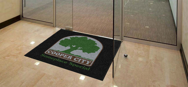 COOPER CITY RECREATION 4 X 4 Rubber Backed Carpeted HD - The Personalized Doormats Company