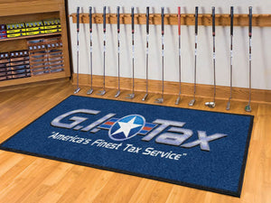 GI Tax Coffee Bar/Reception 2 X 6 Custom Plush 30 HD - The Personalized Doormats Company