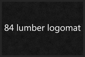 84 lumber logomat 2 x 3 Rubber Backed Carpeted HD - The Personalized Doormats Company