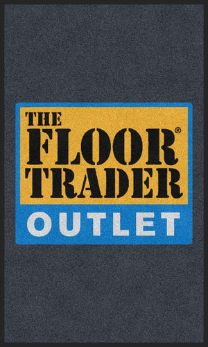 Floor Trader Mat 3 x 5 Rubber Backed Carpeted HD - The Personalized Doormats Company