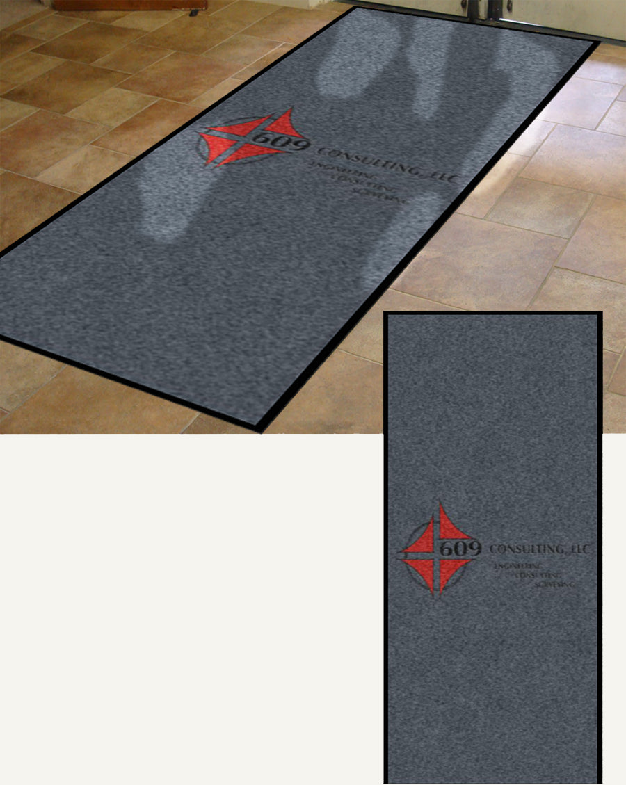 609Consulting 5 X 10 Rubber Backed Carpeted HD - The Personalized Doormats Company