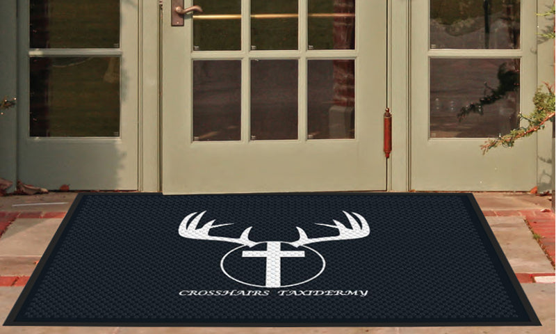 Crosshairs Taxidermy 4 X 6 Rubber Scraper - The Personalized Doormats Company