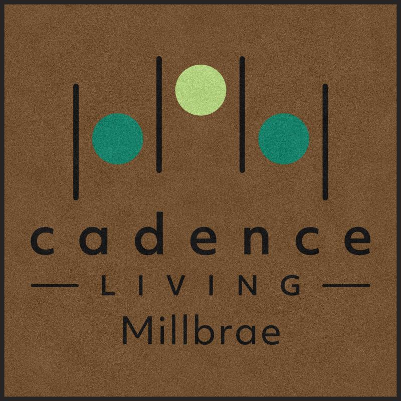 Cadence Millbrae - Entry Mat 6 X 6 Rubber Backed Carpeted HD - The Personalized Doormats Company