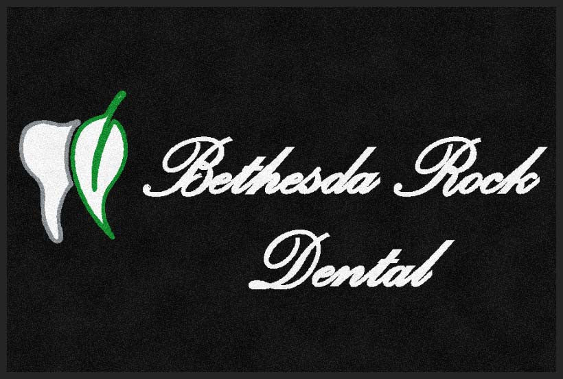 Bethesda Rock Dental 2 X 3 Rubber Backed Carpeted HD - The Personalized Doormats Company
