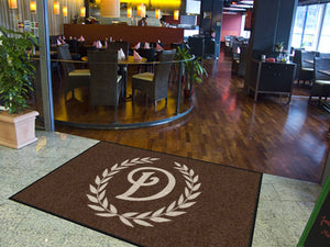 DELANEY ENTRY RUG VERSION 2 4.33 X 6.83 Rubber Backed Carpeted HD - The Personalized Doormats Company