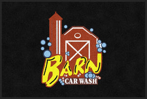 Barn Car Wash 2 X 3 Rubber Backed Carpeted HD - The Personalized Doormats Company