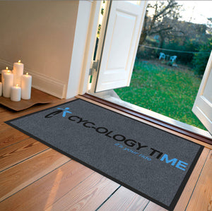 CYC-OLOGY TIME 2 X 3 Rubber Backed Carpeted HD - The Personalized Doormats Company