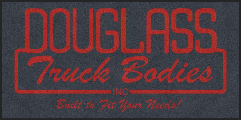 Douglas Truck 4 X 8 Rubber Backed Carpeted HD - The Personalized Doormats Company