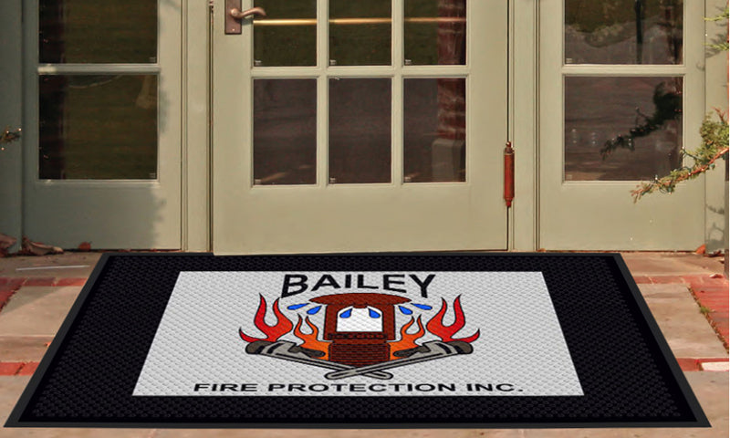 Bailey Fire 4 X 6 Rubber Scraper - The Personalized Doormats Company