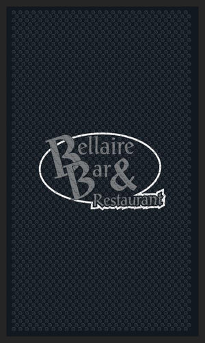 Bellaire Bar & Restaurant 3 X 5 Rubber Scraper - The Personalized Doormats Company