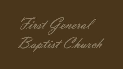 First General Baptist Church 3.5 X 6.17 Luxury Berber Inlay - The Personalized Doormats Company