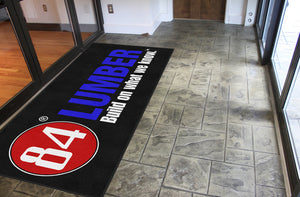 84 LUMBER COMPANY 4 X 10 Rubber Backed Carpeted - The Personalized Doormats Company