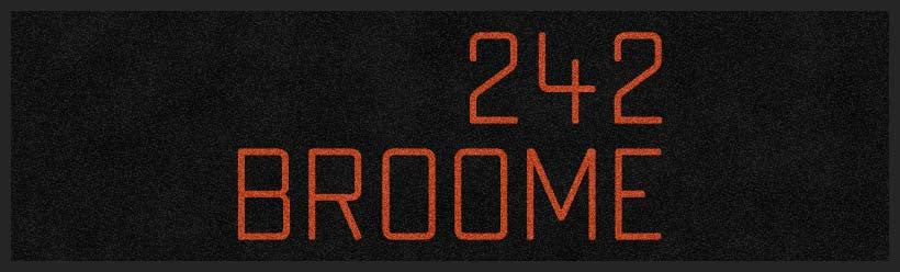 242 Broome rug 2 X 7 Rubber Backed Carpeted HD - The Personalized Doormats Company