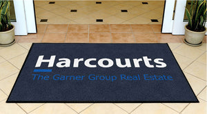 Harcourts 3 X 5 Rubber Backed Carpeted HD - The Personalized Doormats Company