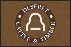 Deseret Cattle & Timber 4 X 6 Rubber Backed Carpeted HD - The Personalized Doormats Company