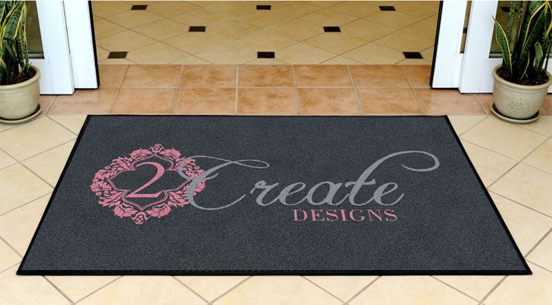 2Create Designs 3 X 5 Rubber Backed Carpeted HD - The Personalized Doormats Company
