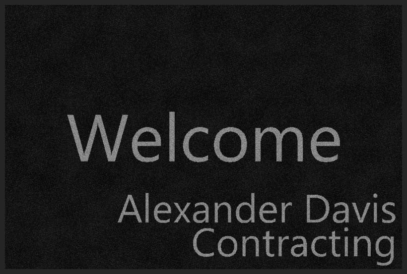 ALEXANDER DAVIS CONTRACTING 2 X 3 Rubber Backed Carpeted HD - The Personalized Doormats Company