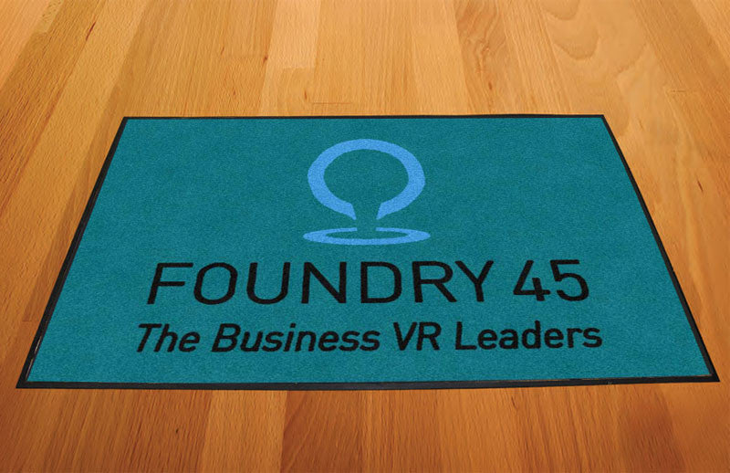 Foundry 45 2 X 3 Rubber Backed Carpeted HD - The Personalized Doormats Company
