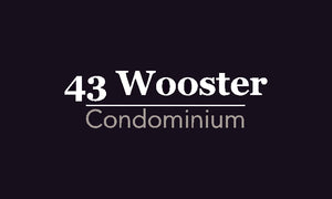 43 Wooster Condo 3 x 5 Rubber Scraper - The Personalized Doormats Company