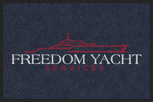 Freedom Yacht dorr mat 2 X 3 Rubber Backed Carpeted HD - The Personalized Doormats Company