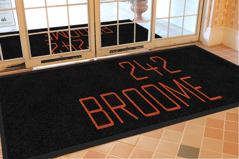 242 Broome rug 2 X 7 Rubber Backed Carpeted HD - The Personalized Doormats Company