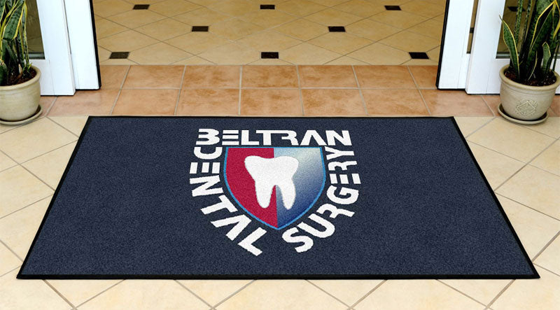 BELTRAN DENTAL SURGERY 3 X 5 Rubber Backed Carpeted HD - The Personalized Doormats Company