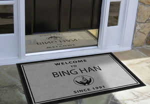 BING HAN USA ENT. LTD 3 X 4 Rubber Backed Carpeted HD - The Personalized Doormats Company