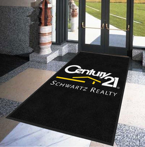 Century 21 Schwartz Realty (Big Pine) 5 x 8 Rubber Backed Carpeted HD - The Personalized Doormats Company
