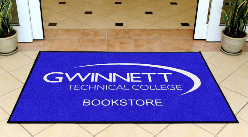 Gwinnett Tech Bookstore 3 X 5 Rubber Backed Carpeted - The Personalized Doormats Company