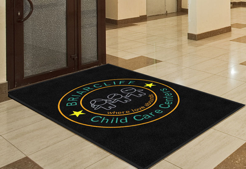 Briarcliff Child Care Center 4 x 6 Rubber Backed Carpeted HD - The Personalized Doormats Company