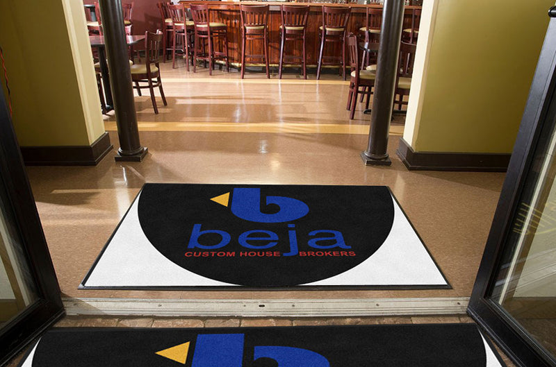 David Beja 4 X 6 Rubber Backed Carpeted HD Half Round - The Personalized Doormats Company
