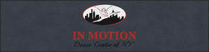 In Motion Dance Center of NY 6 X 24 Rubber Backed Carpeted HD - The Personalized Doormats Company