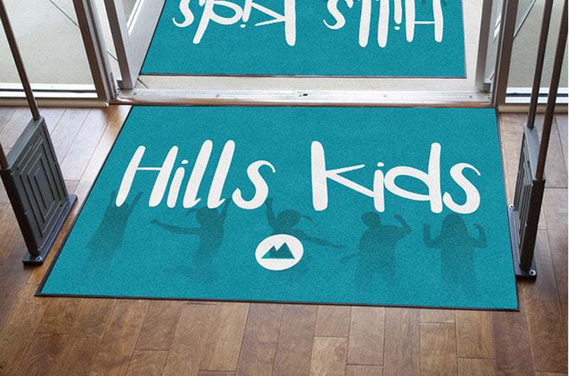 Hills Kids - Church of the Hills 4 X 6 Rubber Backed Carpeted HD - The Personalized Doormats Company