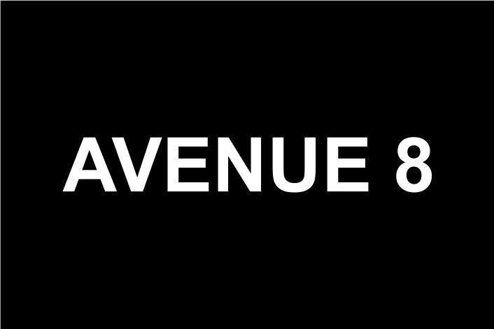 Avenue 8 Logo Mat - Black w/White Logo §