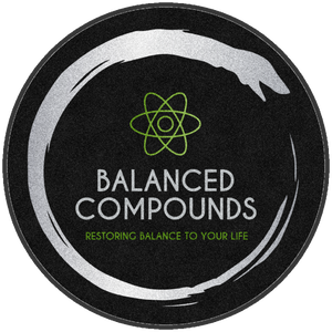 Balanced compounds § 4 X 4 Rubber Backed Carpeted HD Round - The Personalized Doormats Company